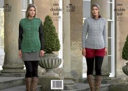 King Cole Jacket and Waistcoat Crochet Pattern Leaflet 3452