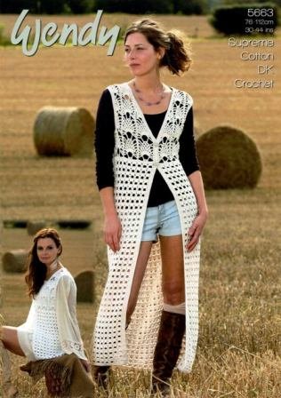 Wendy Waistcoats Crochet Pattern Leaflet 5663