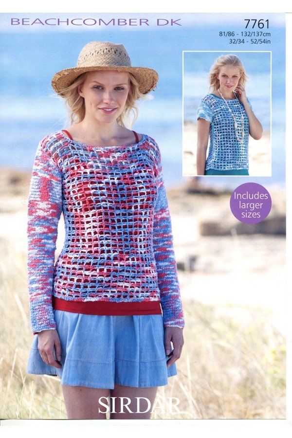 Sirdar Tops Crochet Pattern Leaflet 7761