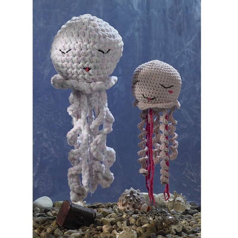 James C Brett Jasmine & Joy Jellyfish Crochet Pattern Leaflet JB938
