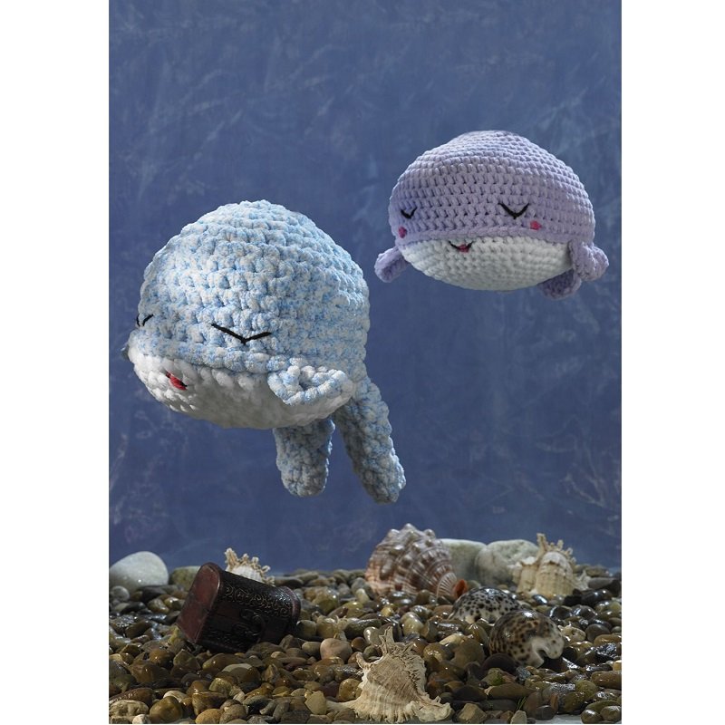 James C Brett Wendi & Willow Whale Crochet Pattern Leaflet JB939