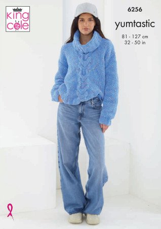 King Cole Sweaters Knitting Pattern Leaflet 6256