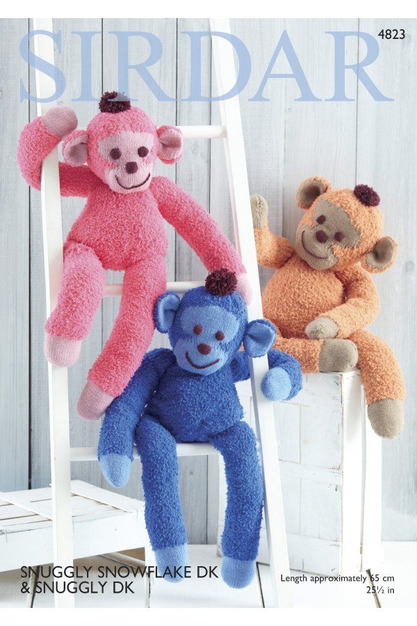 Sirdar Monkeys Knitting Pattern Leaflet 4823
