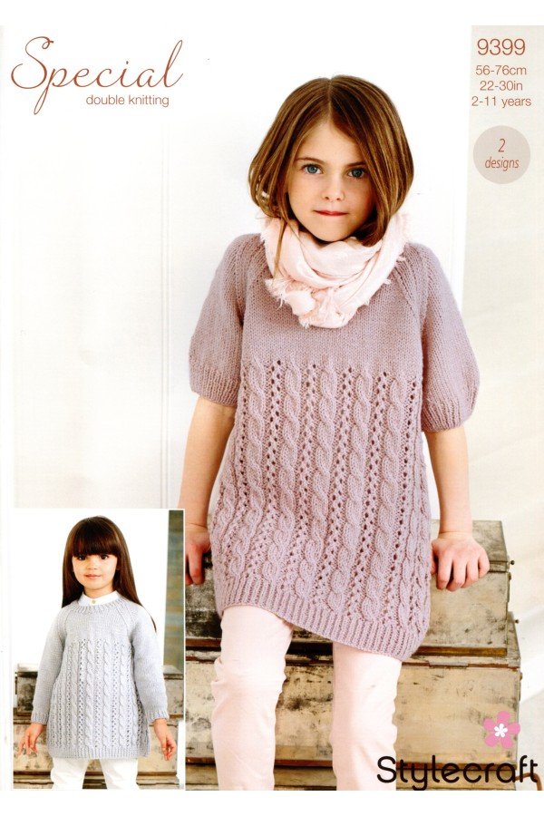 Stylecraft Dress and Tunic Knitting Pattern Leaflet 9399