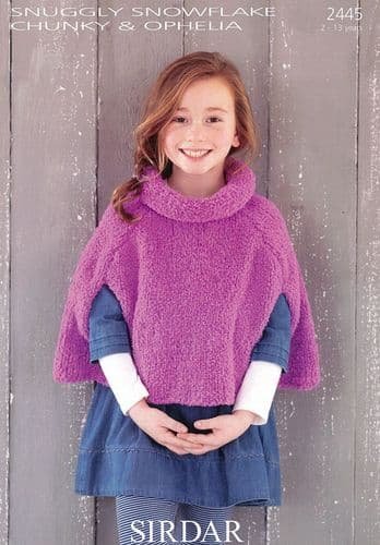 Sirdar Cape Knitting Pattern Leaflet 2445