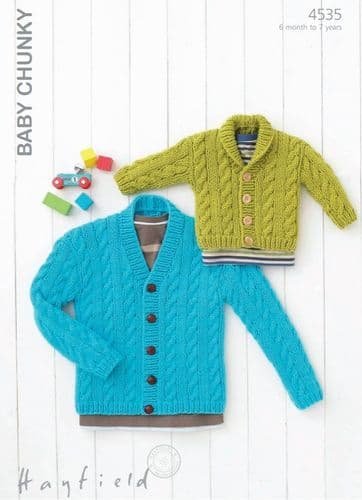 Hayfield Cardigans Knitting Pattern Leaflet 4535