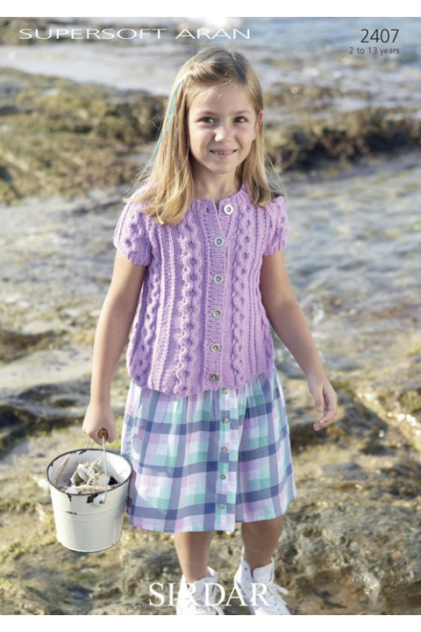 Sirdar Cardigan Knitting Pattern Leaflet 2407
