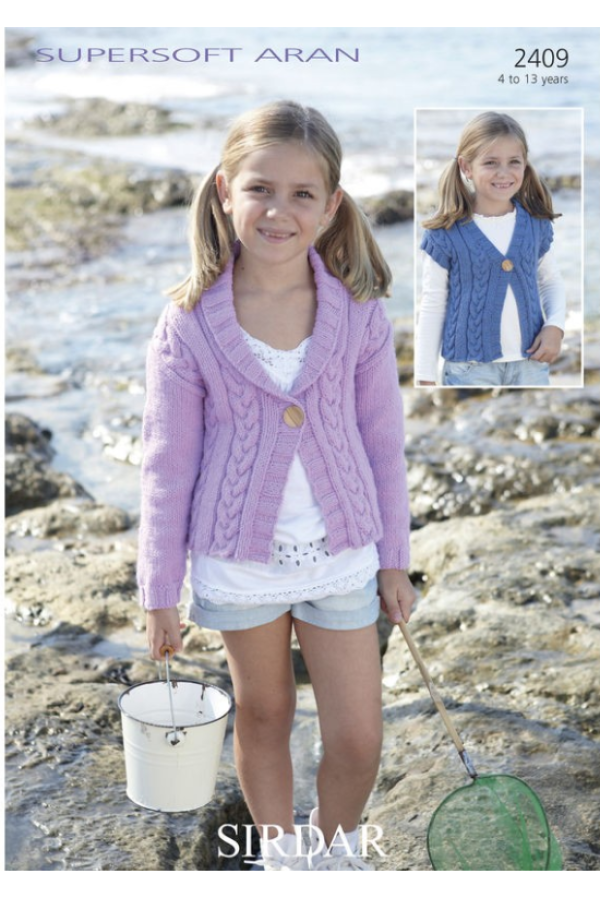 Sirdar Jacket Knitting Pattern Leaflet 2409