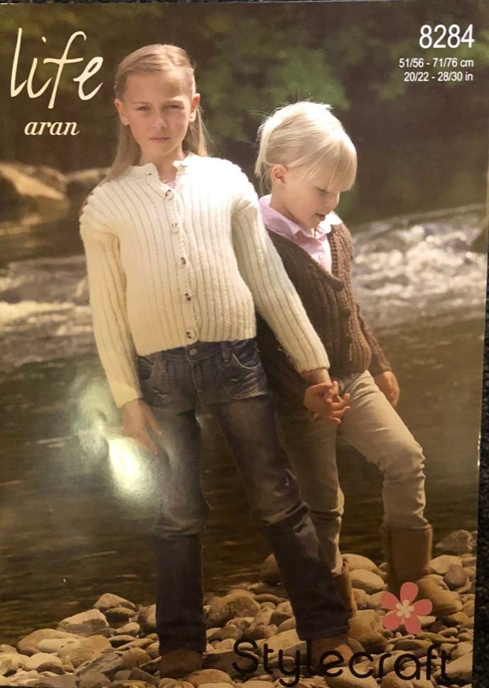 Stylecraft Cardigan Knitting Pattern Leaflet 8284