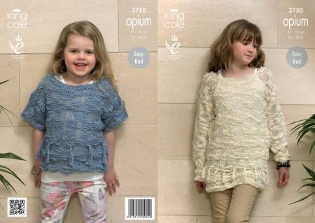 King Cole Sweaters Knitting Pattern Leaflet 3750