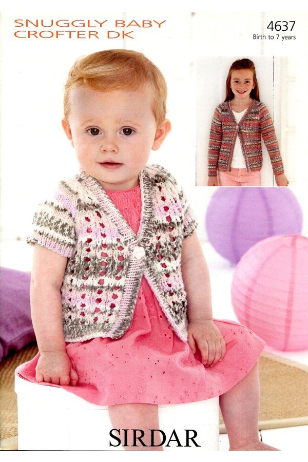 Sirdar Cardigans Knitting Pattern Leaflet 4637