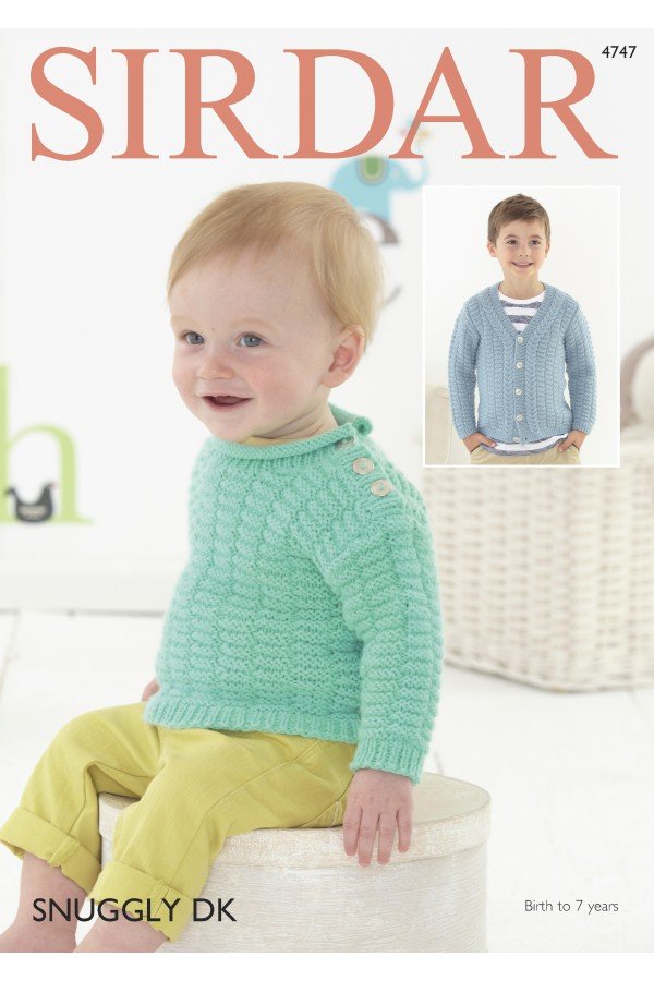 Sirdar Sweater and Cardigan Knitting Pattern Leaflet 4747