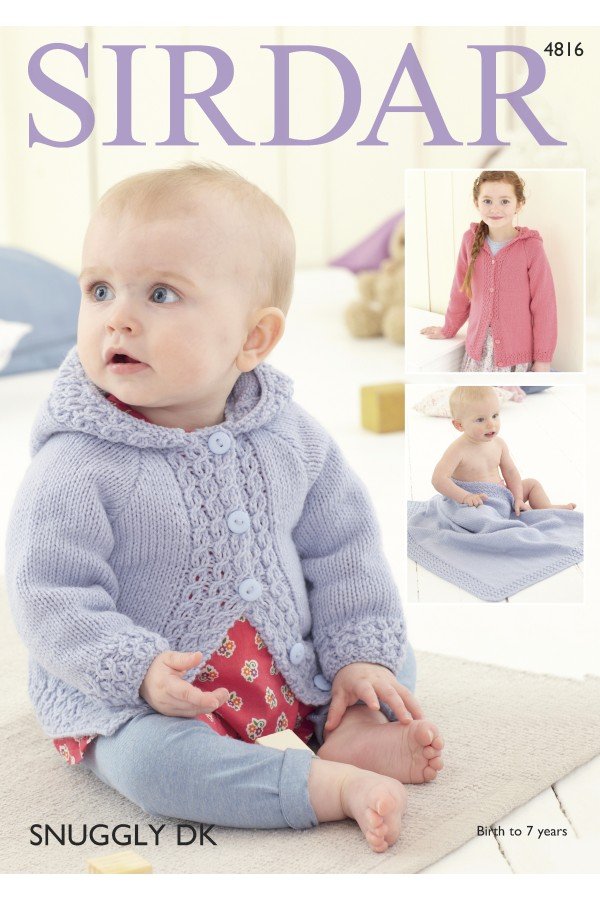 Sirdar Jacket and Blanket Knitting Pattern Leaflet 4816