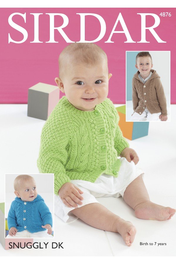 Sirdar Jackets Knitting Pattern Leaflet 4876