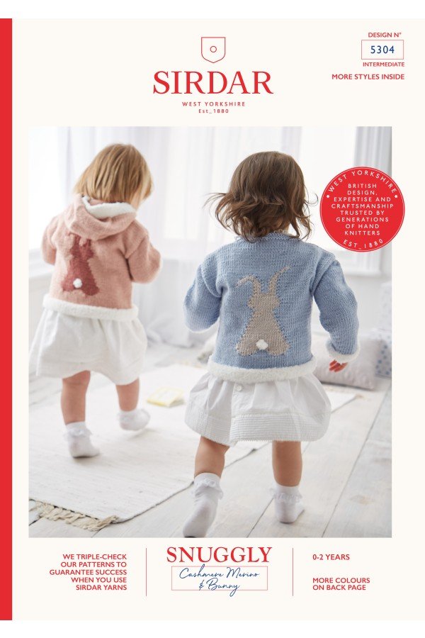 Sirdar Round Neck Sweater and Hooded Sweater Knitting Pattern Leaflet 5304