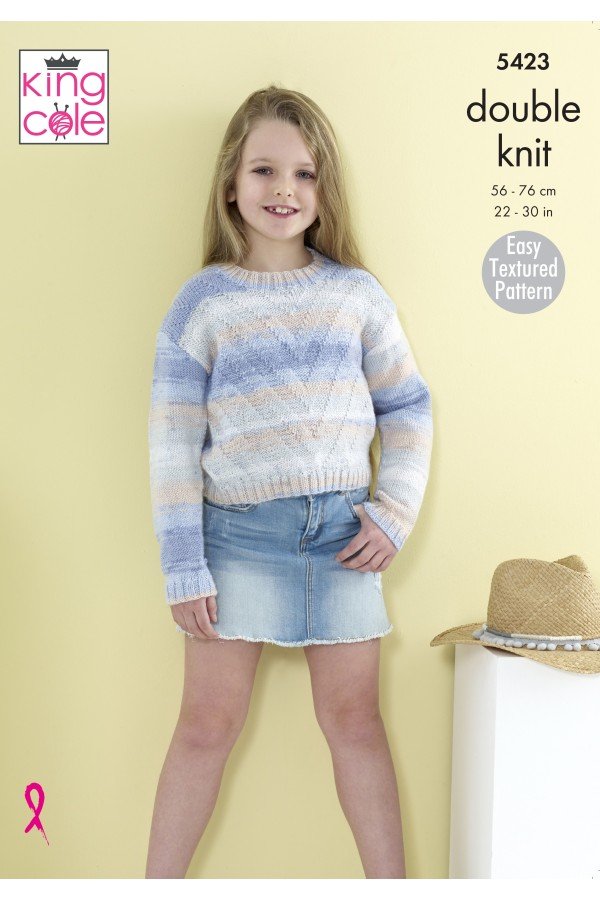 King Cole Sweaters Knitting Pattern Leaflet 5423