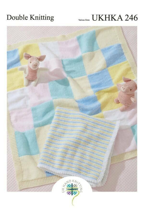 UKHKA Blankets Knitting Pattern Leaflet 246