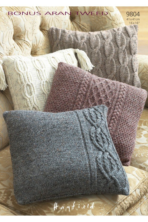 Hayfield Cushions Knitting Pattern Leaflet 9804