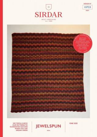 Sirdar Blanket Knitting Pattern Leaflet 10723
