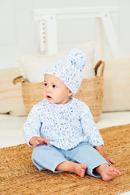 Stylecraft Sweater, Hat and Blanket Crochet Pattern Leaflet 10205
