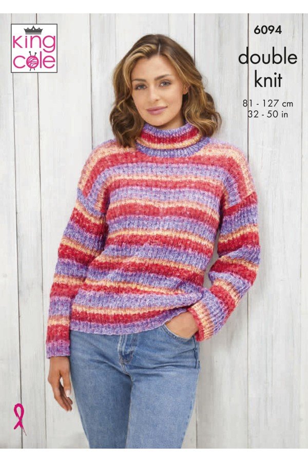 King Cole Sweater and Jacket Knitting Pattern Leaflet 6094