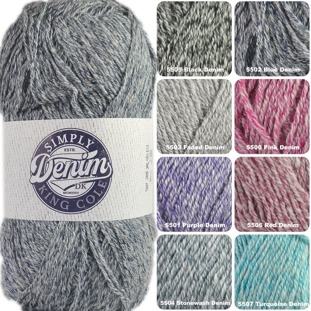 King Cole Simple Denim Chunky 100g 4 Simply_Denim