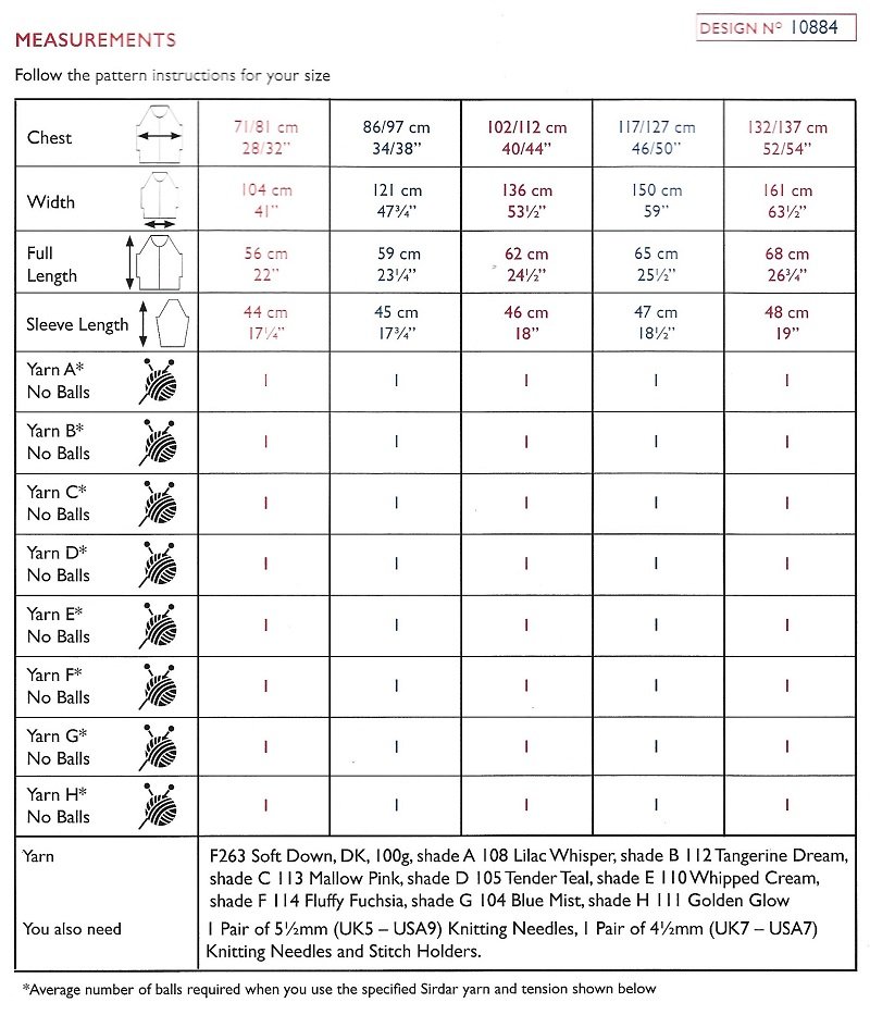 Sirdar-10884-Instructions