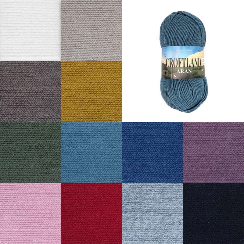 james-c-brett-croftland-aran-yarn-200g-knit-wool-80-acrylic-20-wool