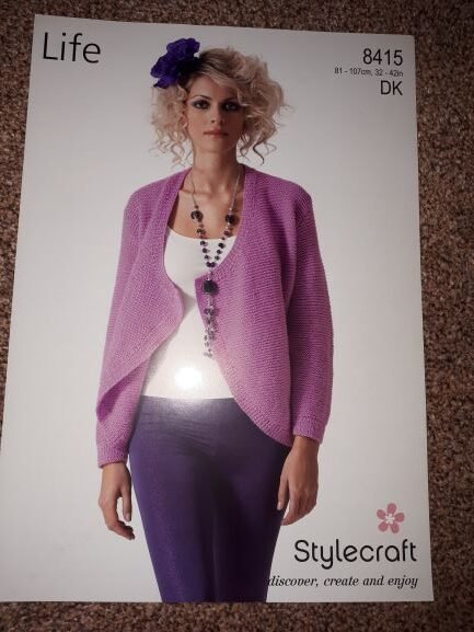 Stylecraft Cardigan Knitting Pattern Leaflet 8415 H