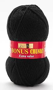 Hayfield Bonus Chunky 100g – Black – 965