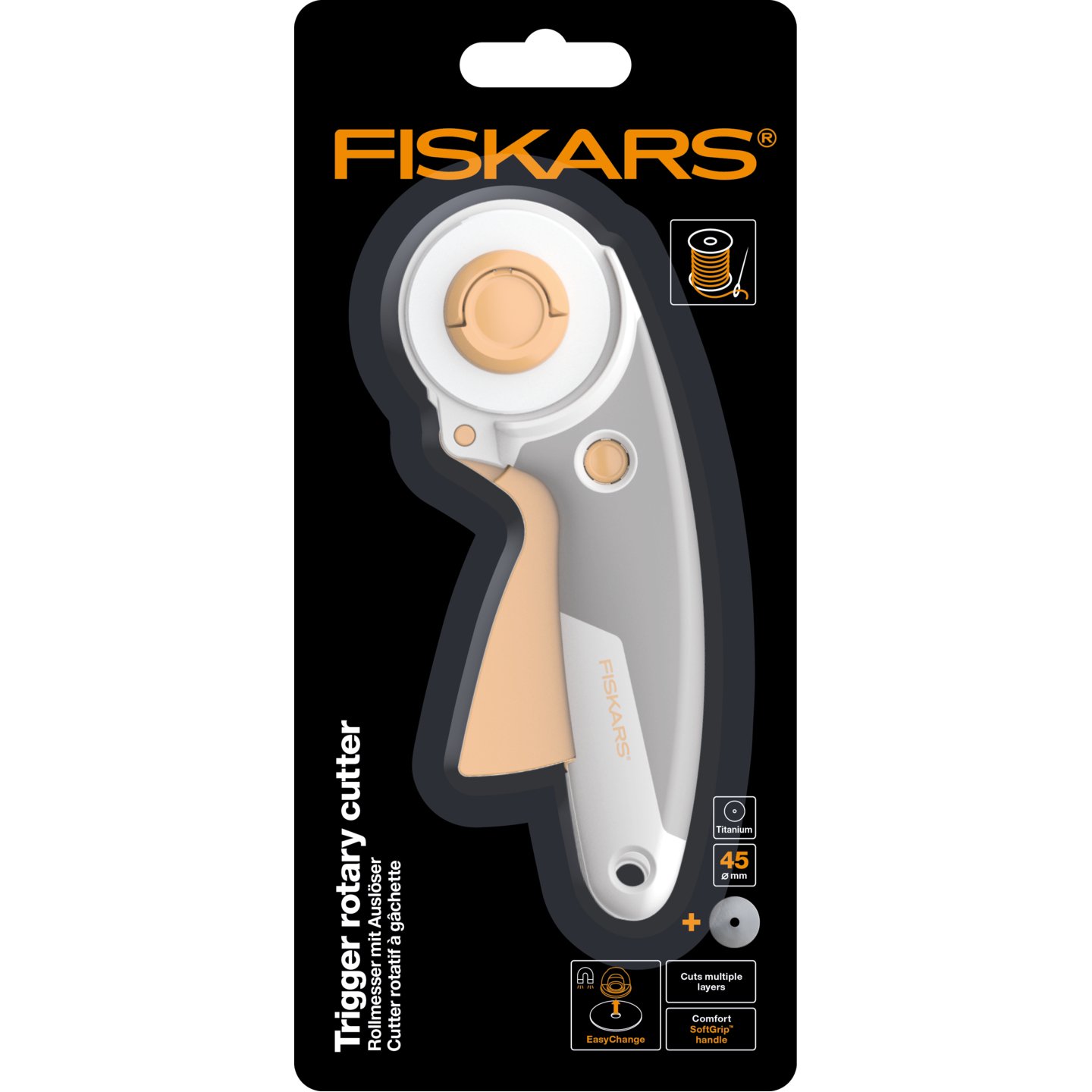 Fiskars Rotary Cutter Trigger 45mm 4 Fiskars Rotary Cutter Trigger 45mm