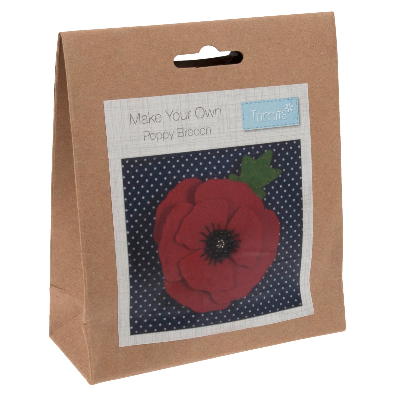 Trimits Felt Decoration Kit Poppy Brooch 4 Trimits Felt Decoration Kit Poppy Brooch