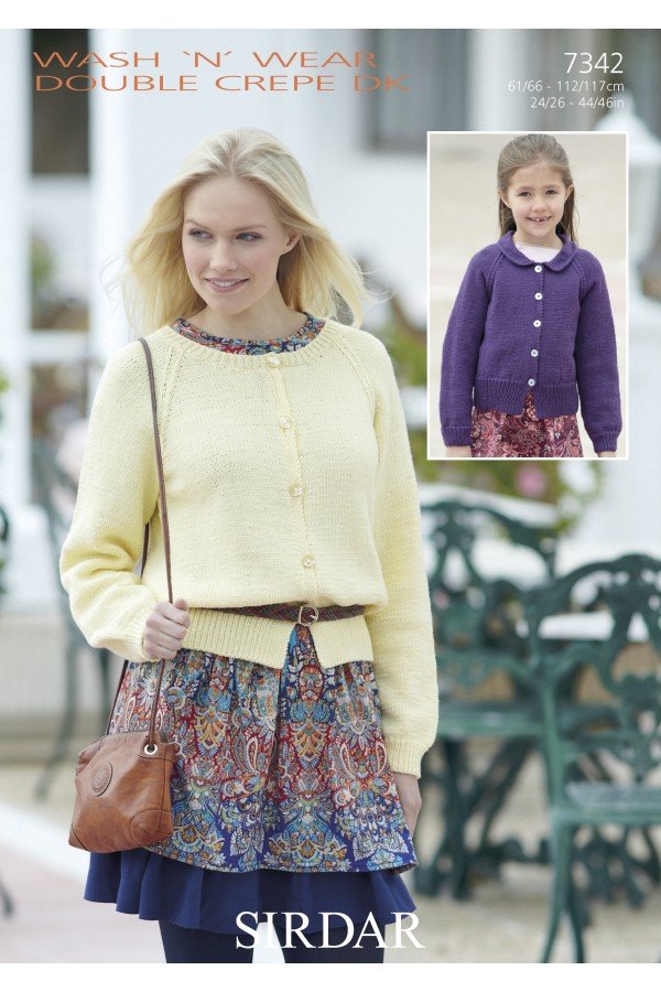 Sirdar Cardigans Knitting Pattern Leaflet 7342H