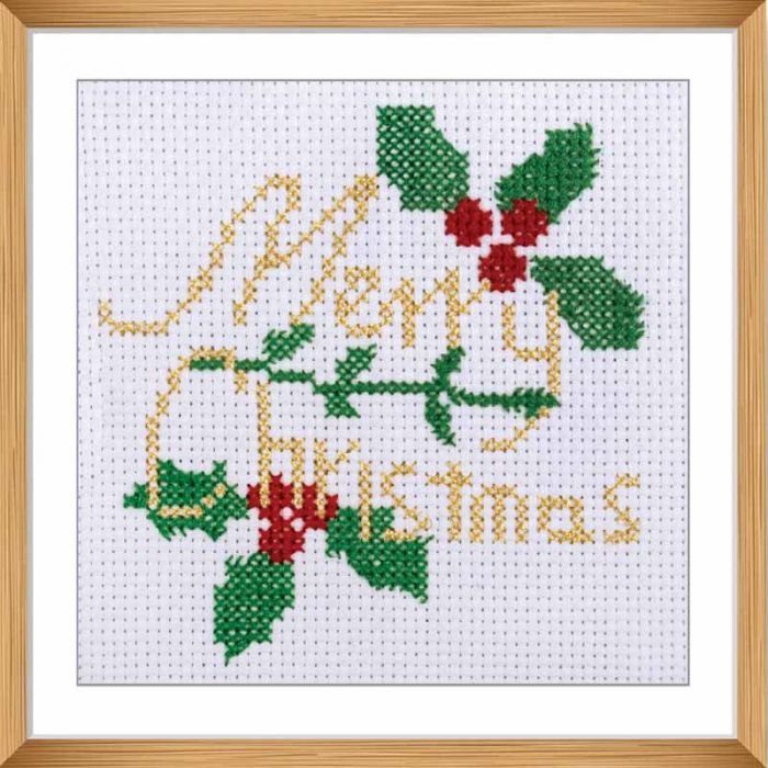 Trimits Counted Cross Stitch Kit Merry Xmas 5 E109042-03-3