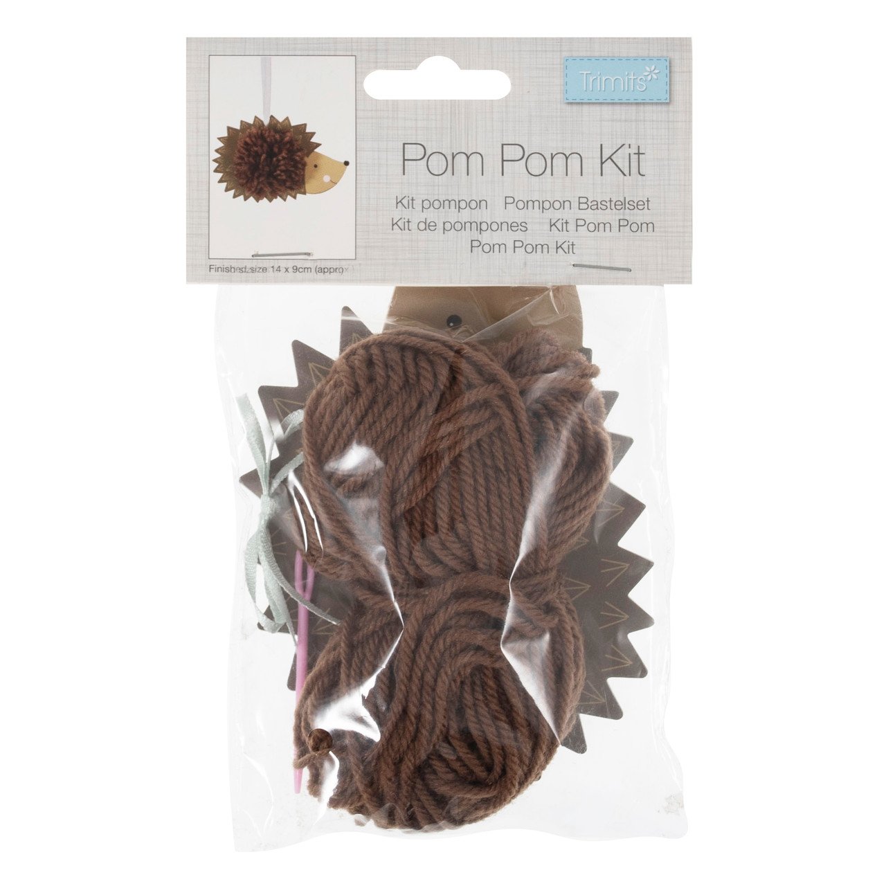 Trimits Pom Pom Kit Hedgehog 4 GCK243__27137