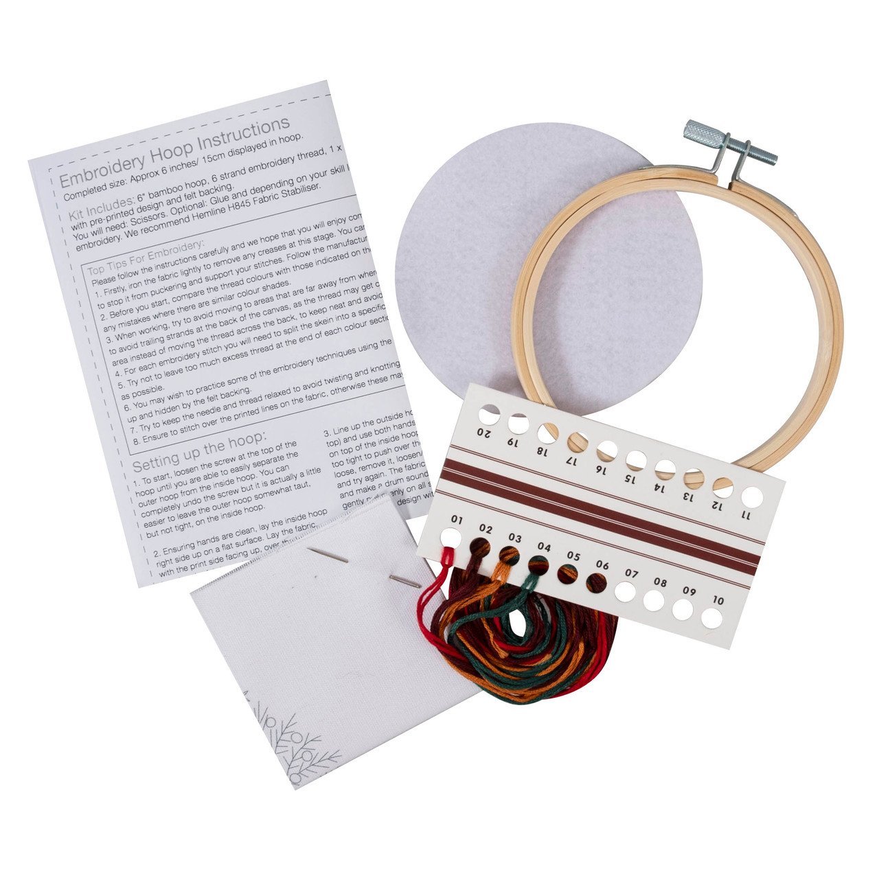 Trimits Embroidery Kit With Hoop Tree 6 TCK093-UPK__00088