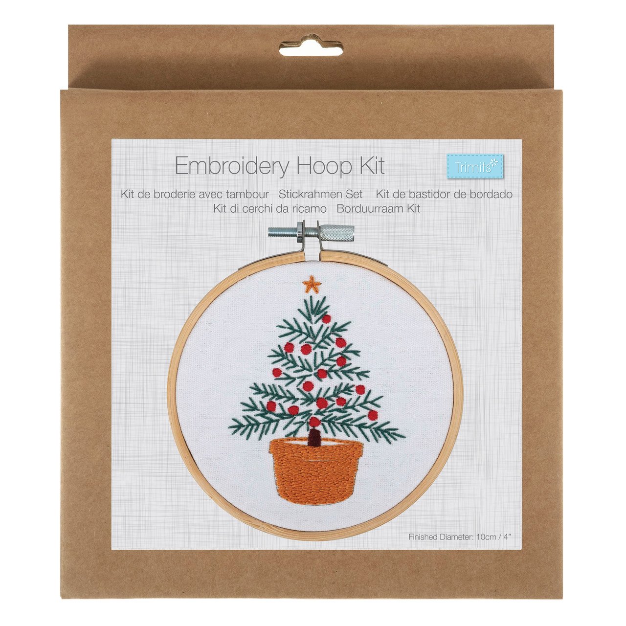 Trimits Embroidery Kit With Hoop Tree 4 TCK093__65868