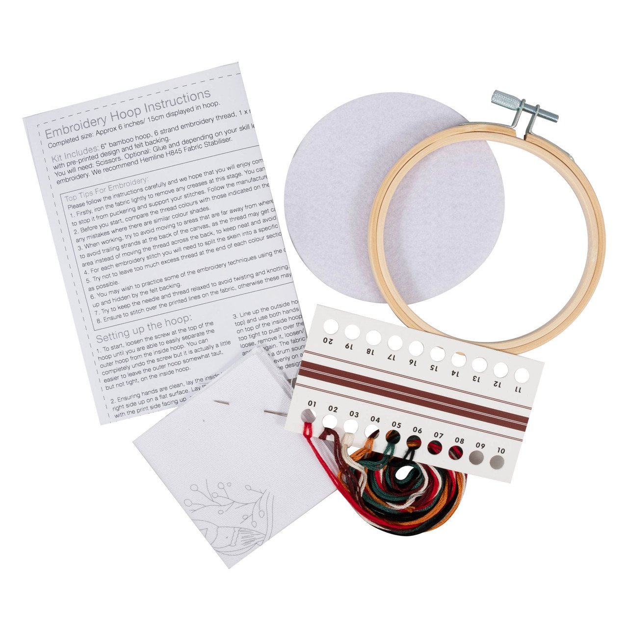Trimits Embroidery Kit with Hoop Mini Bird 7 TCK094-UPK__68363