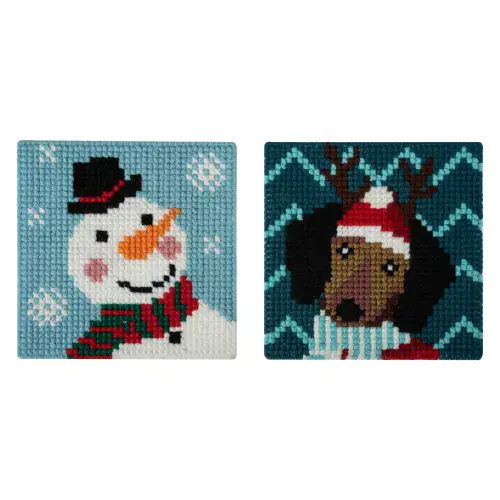 Trimits Christmas Dog and Snowman My First Cross Stitch Kit 7 christmas-dog-and-snowman-my-first-cross-stitch-kit-(2)-292357-p