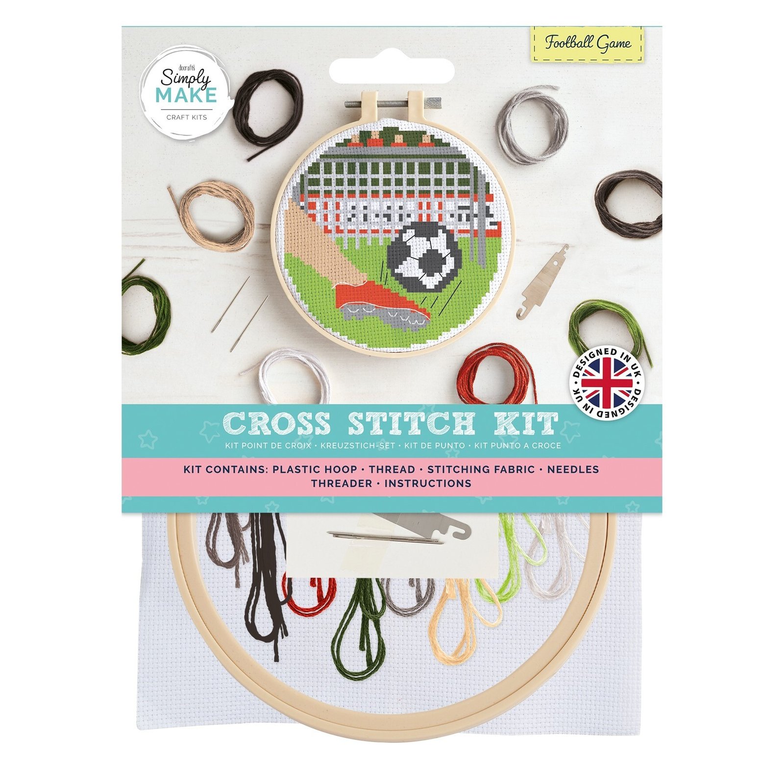 Simply Make Cross Stitch Kit – Football Game