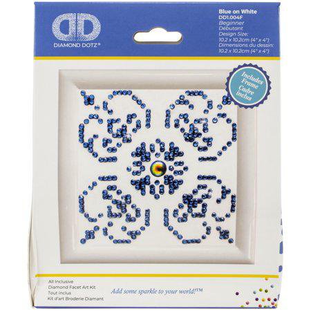 Diamond Dotz Diamond Painting Kit – Blue on White