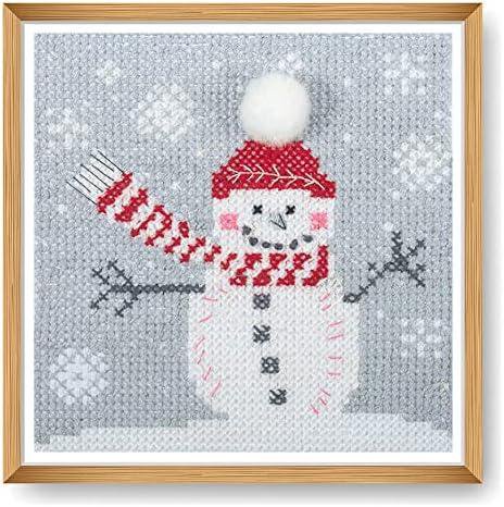 Trimits Mini Counted Cross Stitch Kits, Snowman