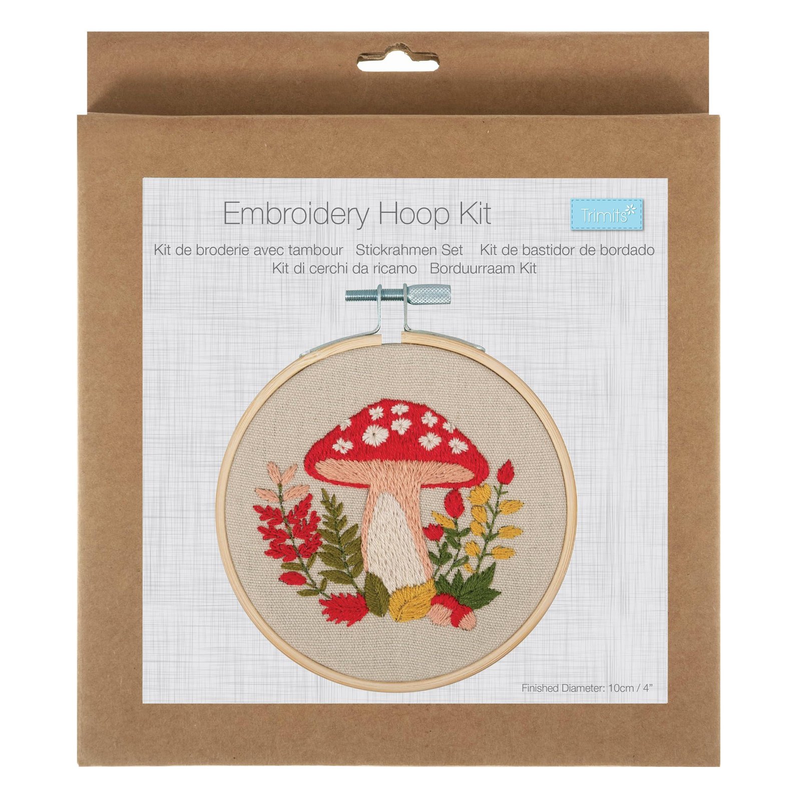 Trimits Embroidery Kit with Hoop: Mini: Woodland