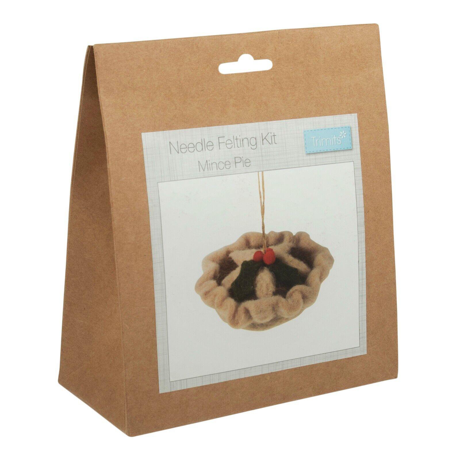 Trimits Needle Felting Kit Mince Pie 4 Trimits Needle Felting Kit, Mince Pie