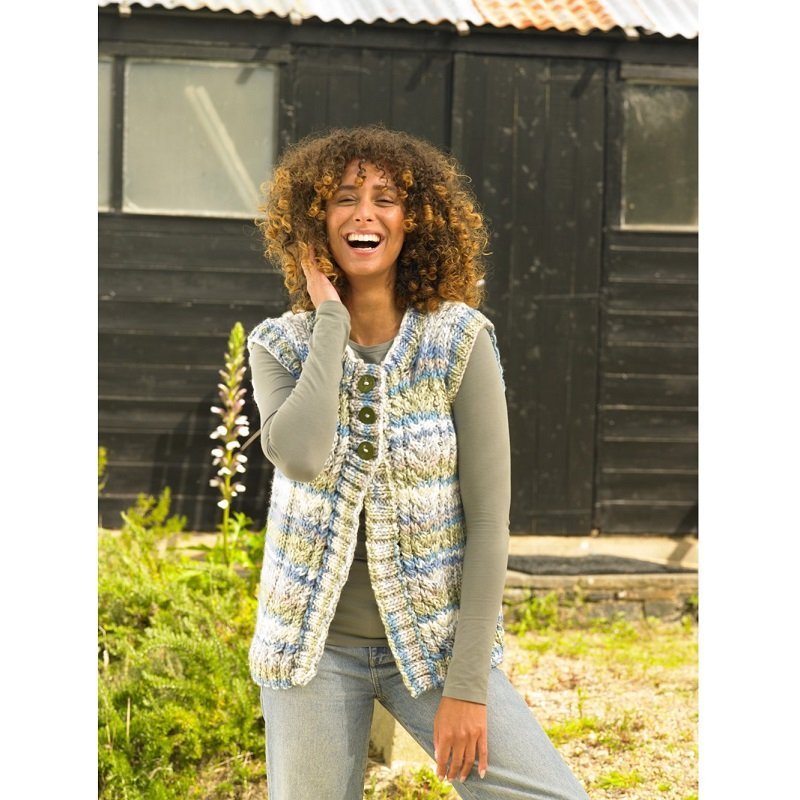 James C Brett Waistcoat Knitting Pattern Leaflet JB996