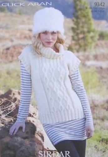 Sirdar Sweater Knitting Pattern Leaflet 9342H