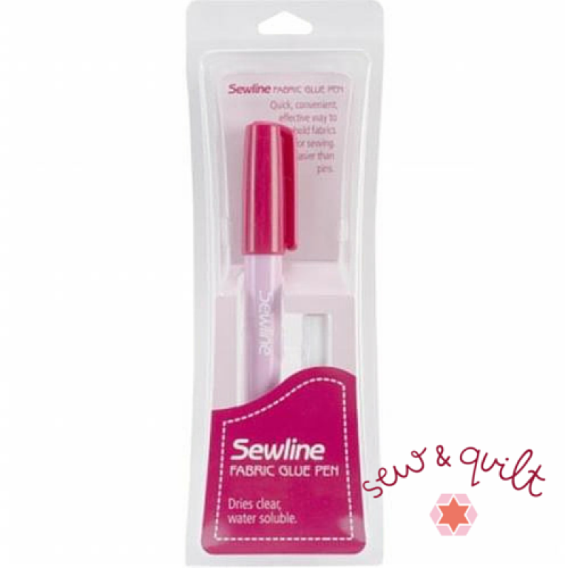 Sewline Water-Soluble Fabric Glue Pen With Refill 4 Sewline Water-Soluble Fabric Glue Pen With Refill