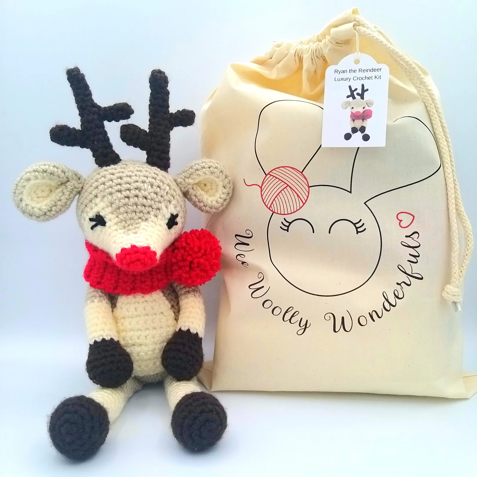 Wee Woolly Wonderfuls Ryan the Reindeer Crochet Kit 4 d099d6a7-cdd3-47a7-a104-4d104b694a9a