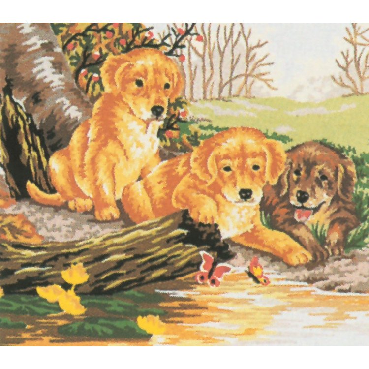 Collection D’Art Printed Canvas – Labrador Puppies – CDAA38 4 Collection D’Art Printed Canvas – Labrador Puppies – CDAA38