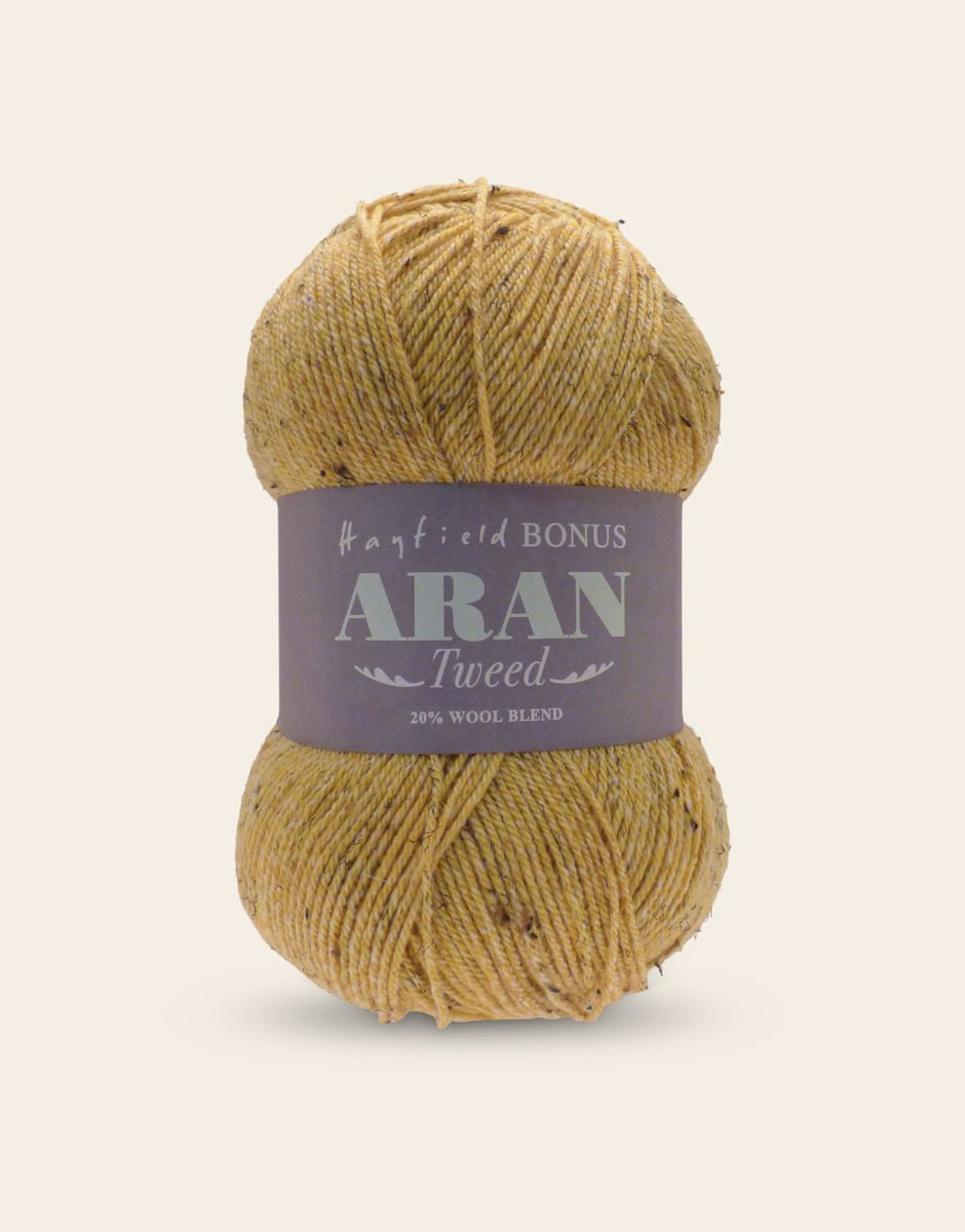 Hayfield Bonus Tweed With Wool Aran 400g – Butterscotch – 642